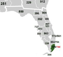 what state has 786 area code