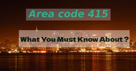 what state is 415 area code