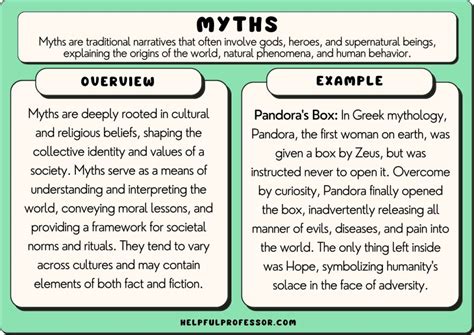 what story is an example of a myth
