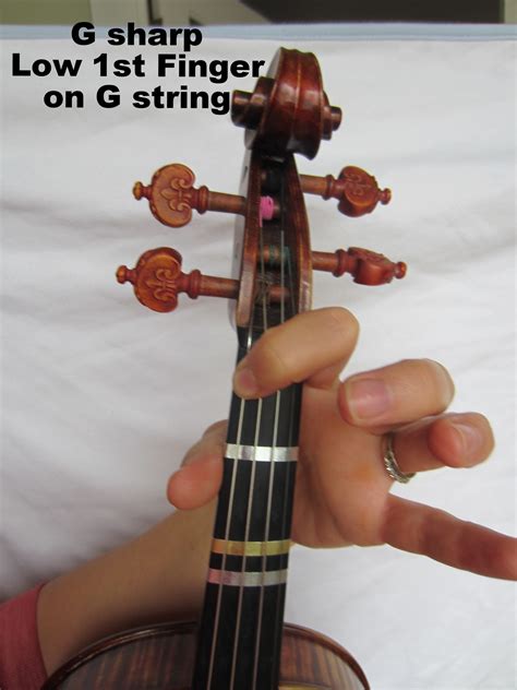what string is g sharp on a violin