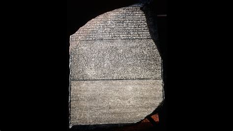 what three forms of writing are present on the rosetta stone