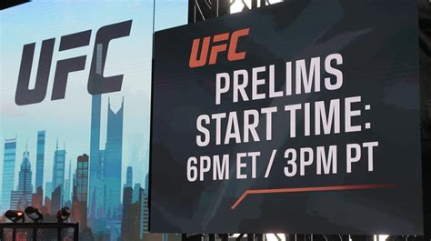 what time do ufc prelims start tonight