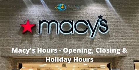 what time does macy's open today