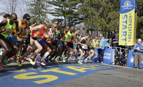 what time does the boston marathon start 2024