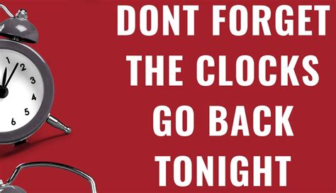 What Time Does The Time Go Back Tonight