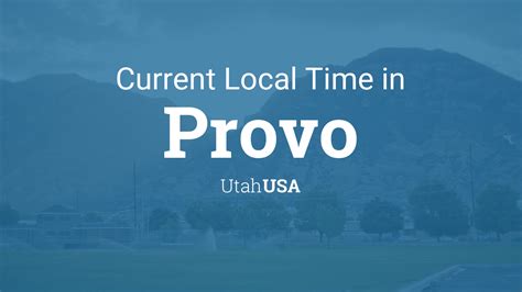 what time is it in provo