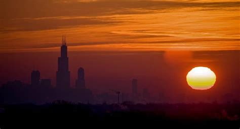 what time is sunset tonight in chicago illinois