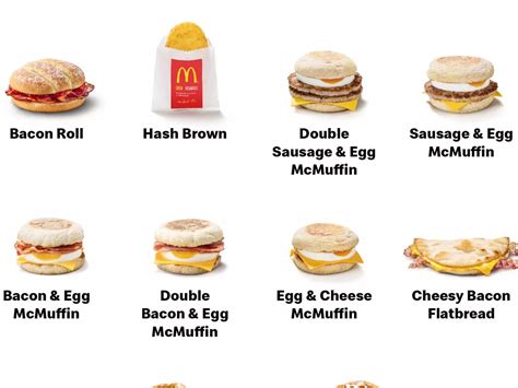 what time is the breakfast menu at mcdonald's