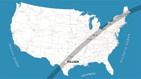 what time is the eclipse in killeen tx