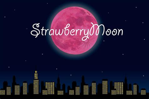 what time is the strawberry moon tonight
