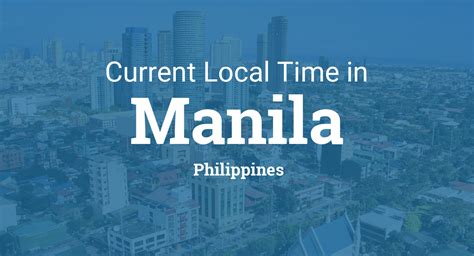 what time manila philippines