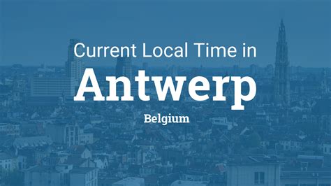 what time zone is antwerp belgium