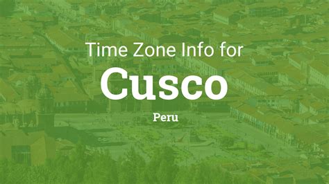 what time zone is cuzco peru in
