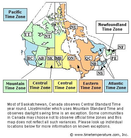what time zone is mst in canada
