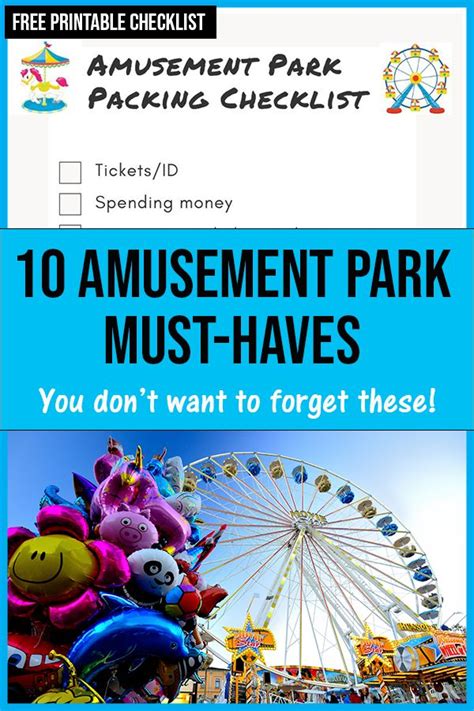What To Bring When Going To An Amusement Park