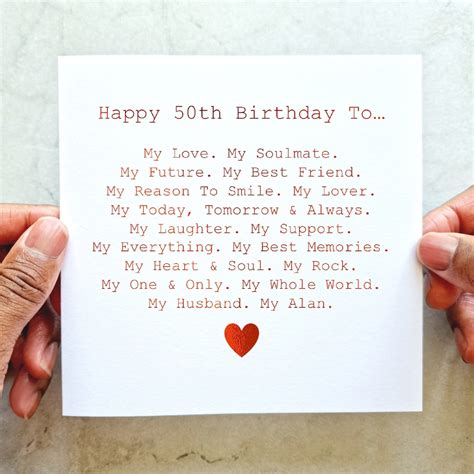 what to do for your husband on his 50th birthday