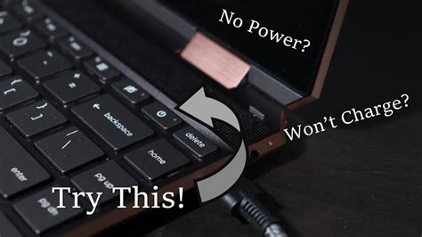 what to do if computer won't turn on or charge