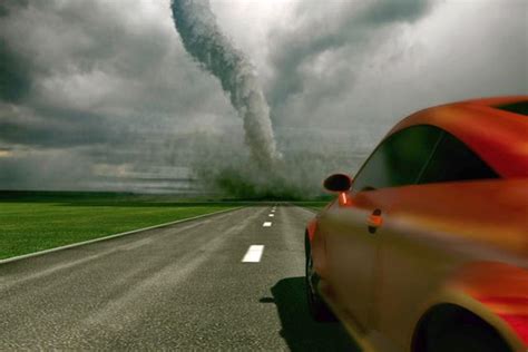 what to do in tornado in car