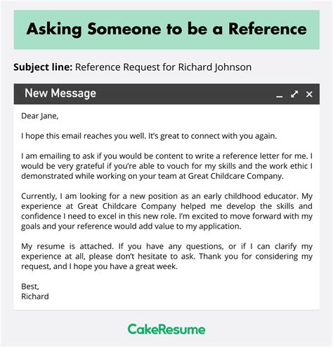 what to do when someone asks you to be a reference