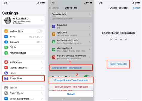what to do when you have forgotten your screen time passcode