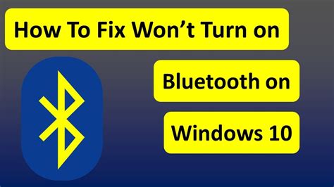 What To Do When Your Bluetooth Won't Turn On