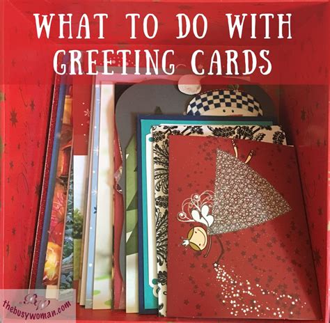 what to do with greeting cards received