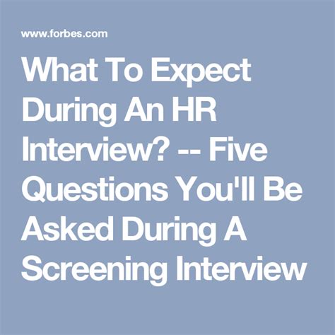 what to expect first interview with hr