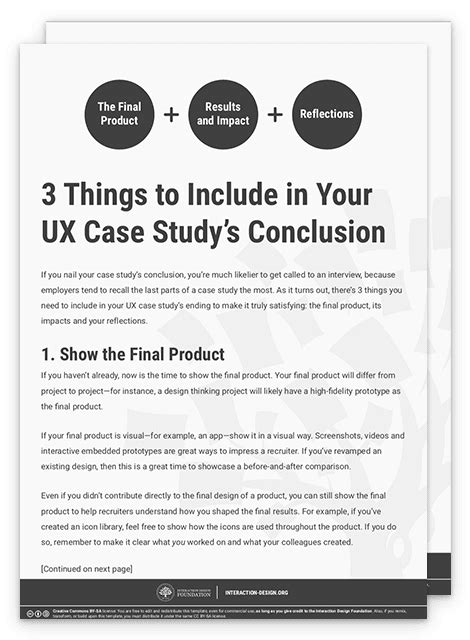 what to include in a case study conclusion