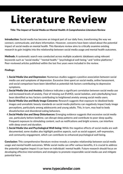 what to include in a dissertation literature review