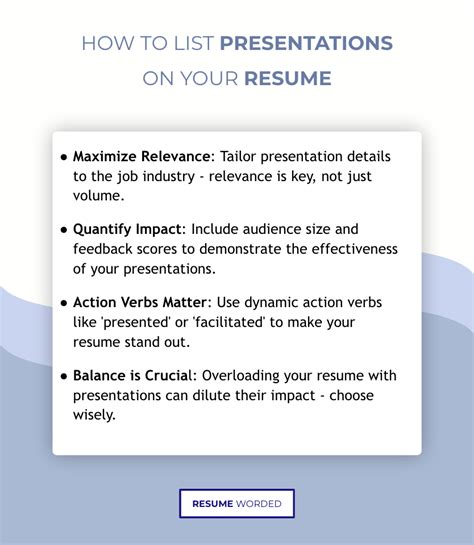 what to include in a presentation about someone