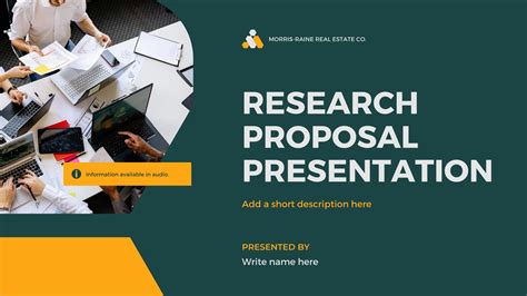 what to include in a research proposal presentation