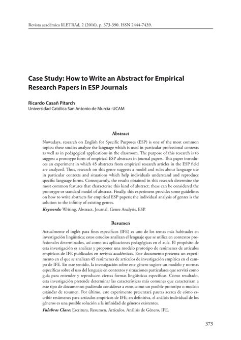 what to include in an abstract for a case report