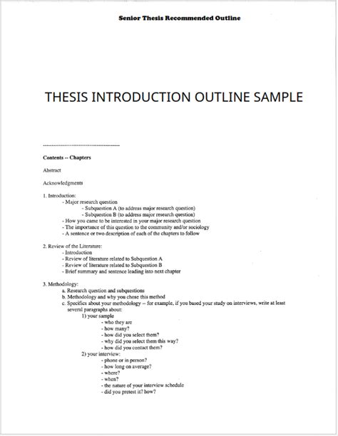 what to include in the introduction of a thesis