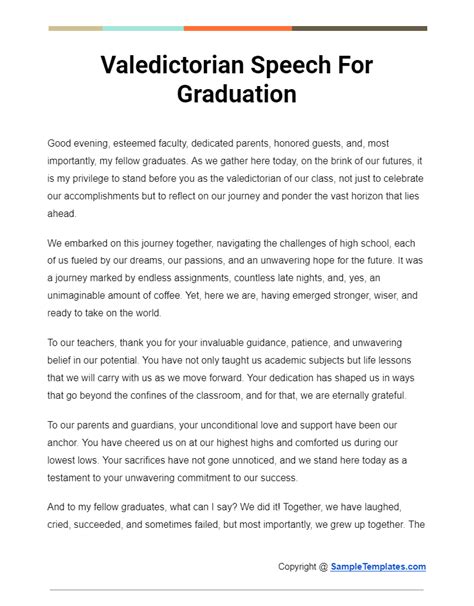 what to include in valedictorian speech