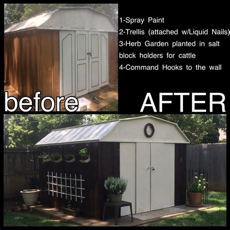 How to Paint a Rusty Metal Shed Metal shed, Shed makeover, Metal