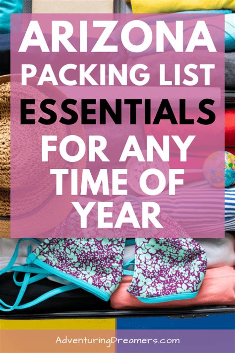 what to pack for a week in phoenix