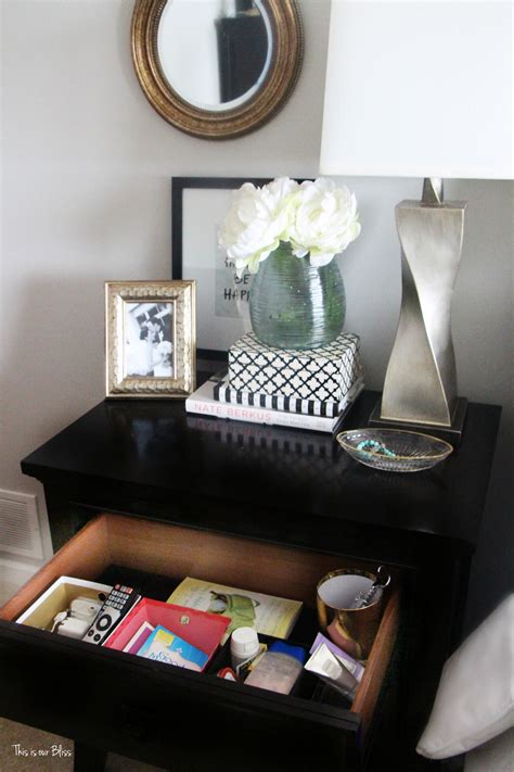 what to put in a bedside table drawer