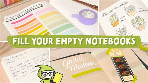 what to put in an empty notebook