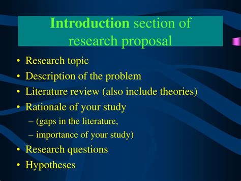 what to put in introduction in research ppt