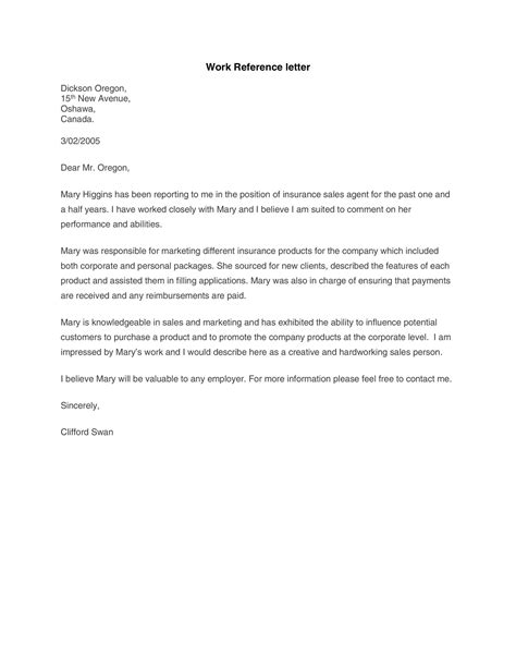 what to say in a reference letter