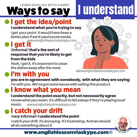 what to say instead of better understanding