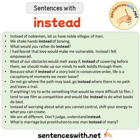 what to say instead of for example in a sentence