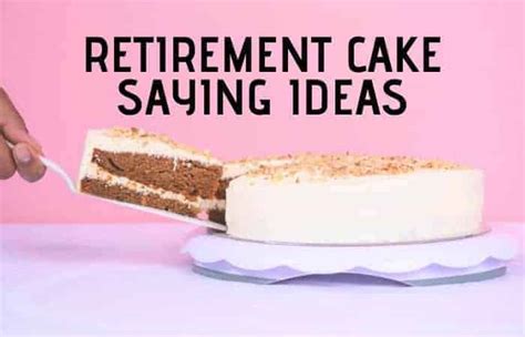 what to say on a retirement cake