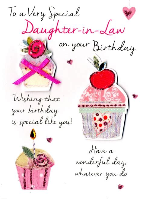 what to say on daughter in law birthday card
