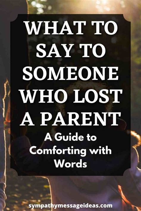 what to say to a friend who's lost a parent