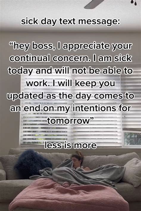 what to say to a manager when calling in sick