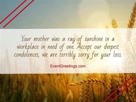 what to say when a coworker's mom dies