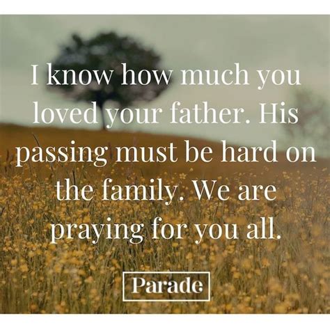 what to say when someone says their dad passed away