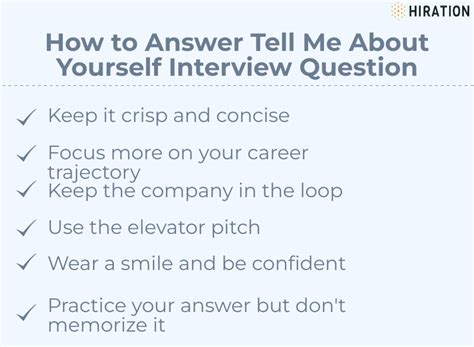what to say when the interviewer asks about yourself sample