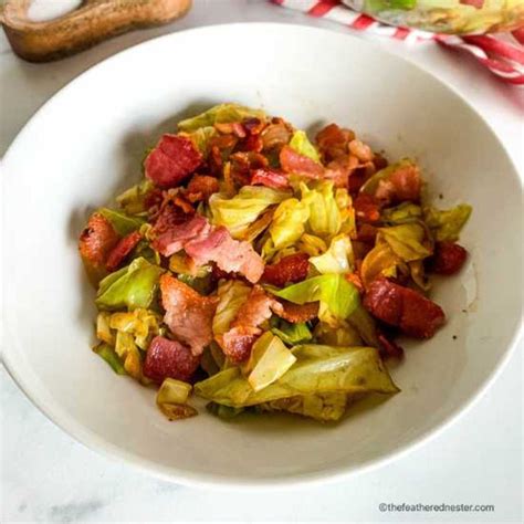 Fried Cabbage with Bacon 30 minutes meals